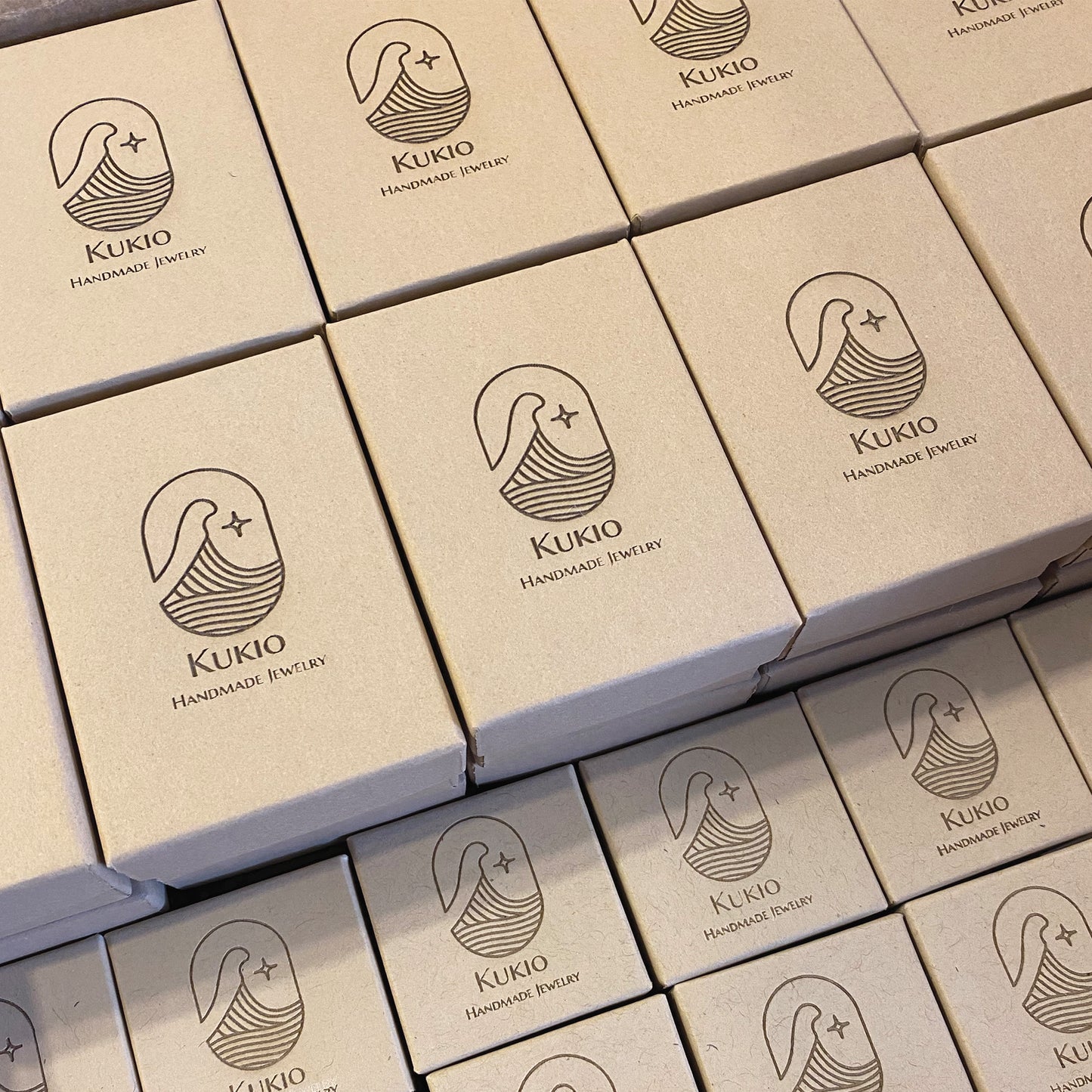 Kraft 3" x 2 1/8" x 1" Boxes Custom Branded Lasercut