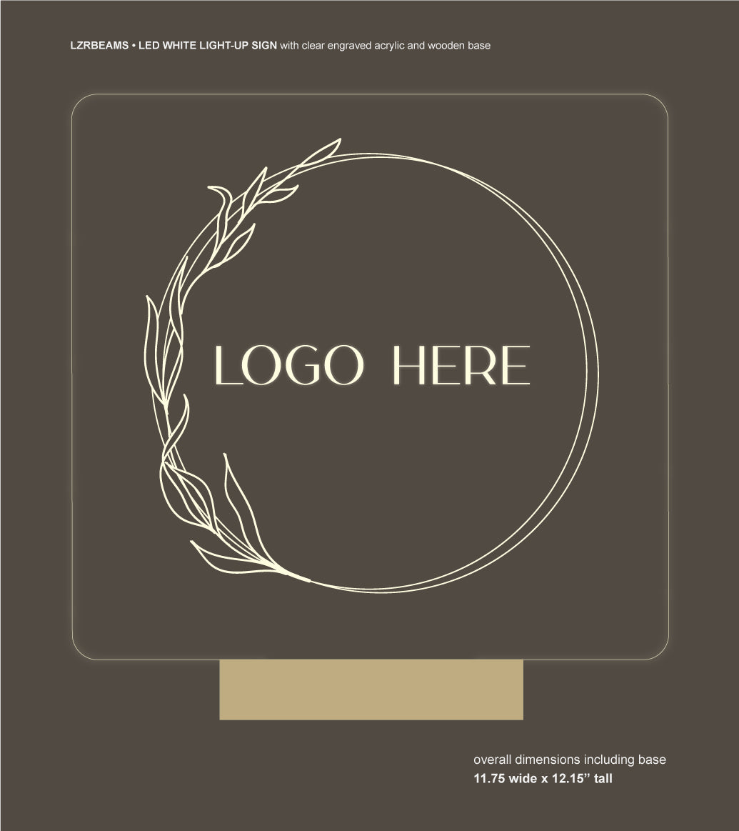 Light-up Table Top Sign