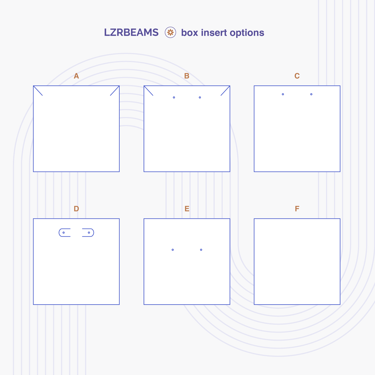 Hemp (speckled) - 3.5 x 3.5" box insert