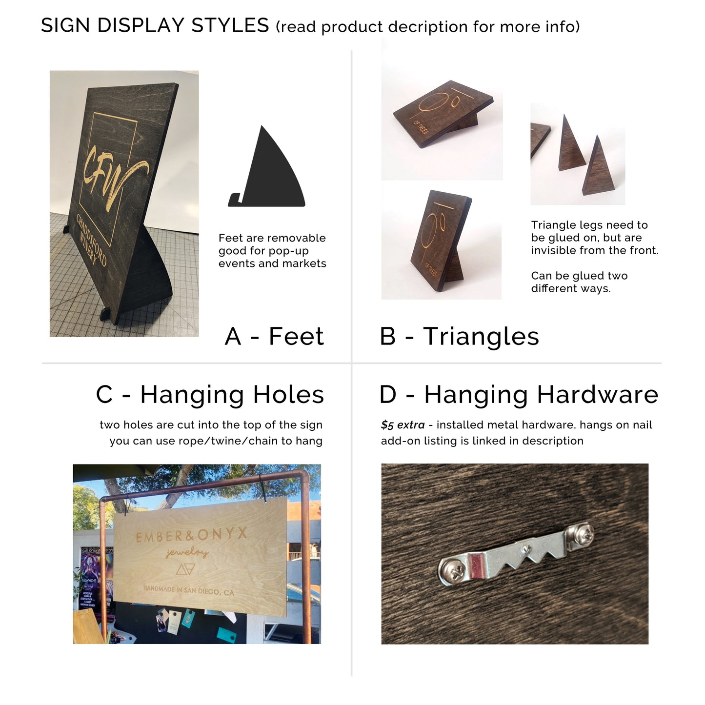 Engraved Wood Signs