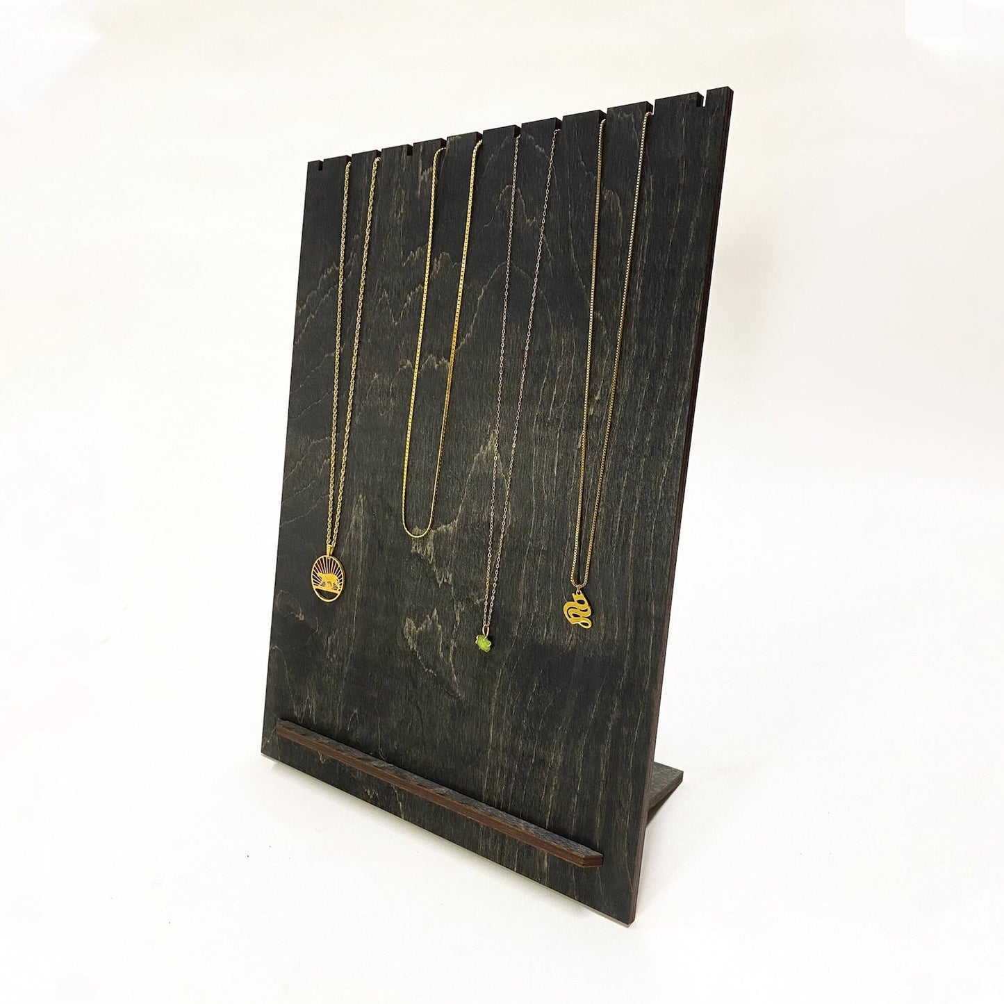 Compact Minimalist Necklace Displays 14"
