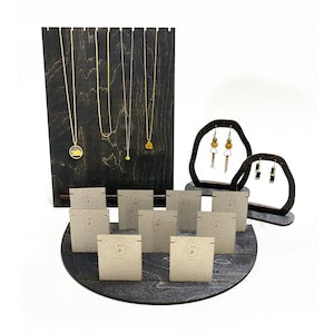Compact Minimalist Necklace Displays 14"