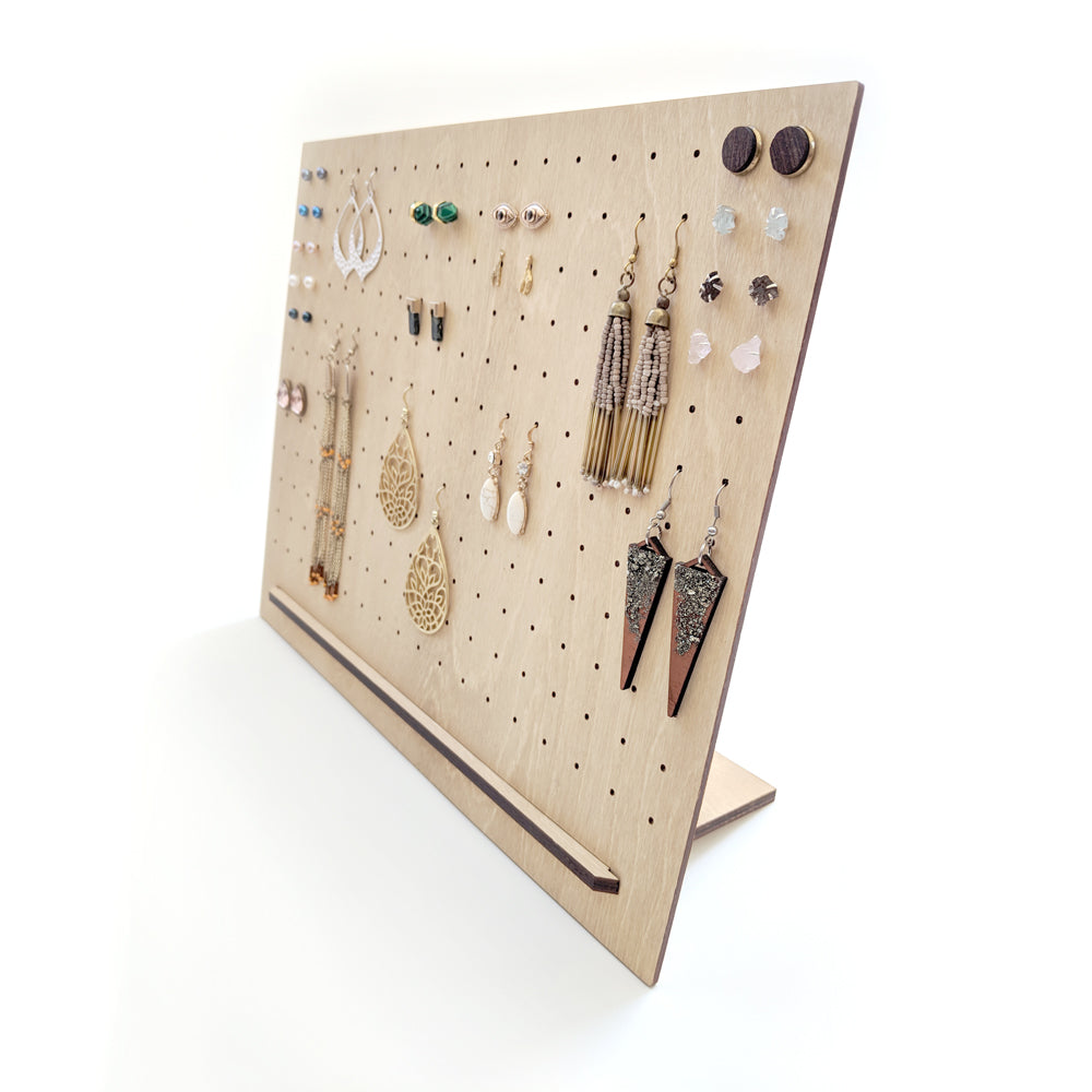 Minimalist Pegboard Style Earring Display 11" x 14"