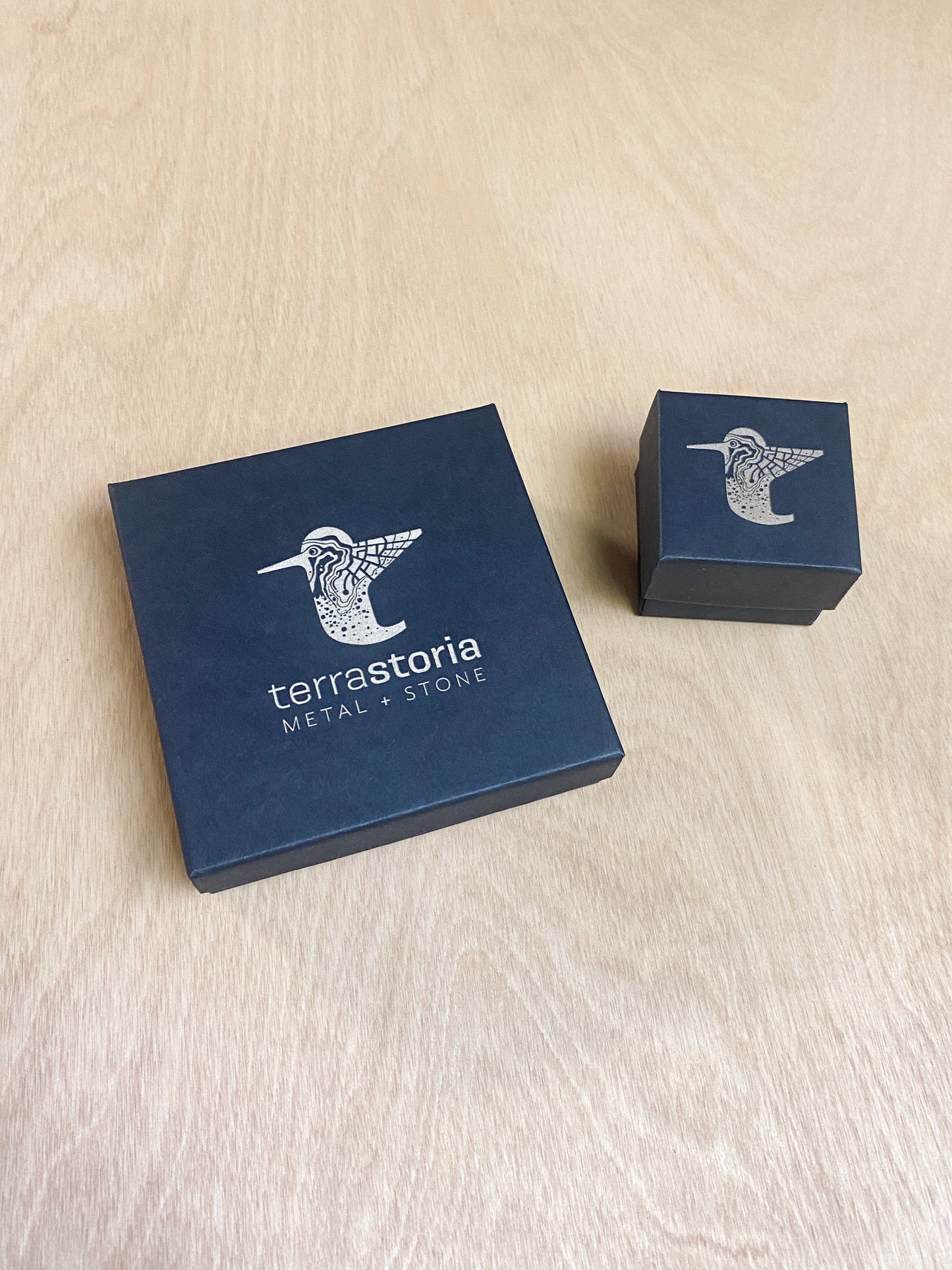 Matte Black 3.5 x 3.5 x 1" Custom Branded Lasercut Boxes