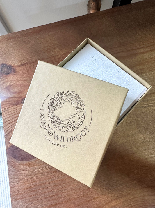 Kraft 3.5 x 3.5 x 1" Custom Branded Lasercut Boxes