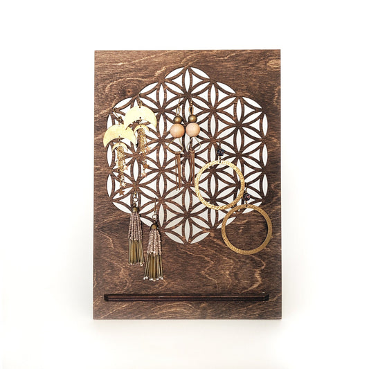 Flower of Life Earring Display