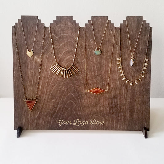 Joined Tier Necklace Display w/ Custom Logo