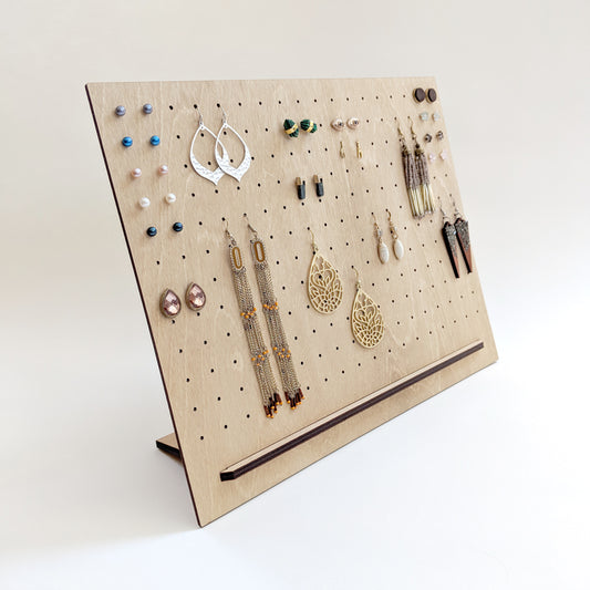 Minimalist Pegboard Style Earring Display 11" x 14"